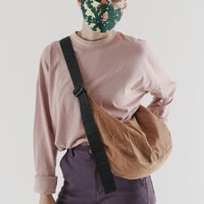 BAGGU Medium Nylon Crescent Bag in pinto (discontinued)