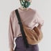 BAGGU Medium Nylon Crescent Bag in pinto (discontinued)