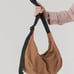 BAGGU Medium Nylon Crescent Bag in pinto (discontinued)