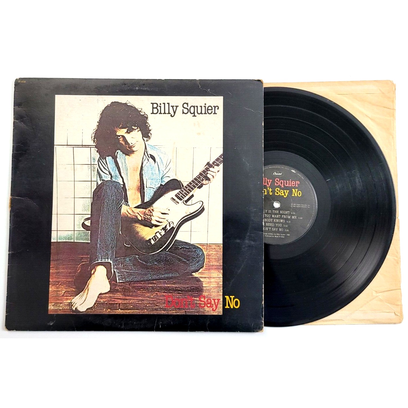 BILLY SQUIER - DON'T SAY NO - ROCK LP