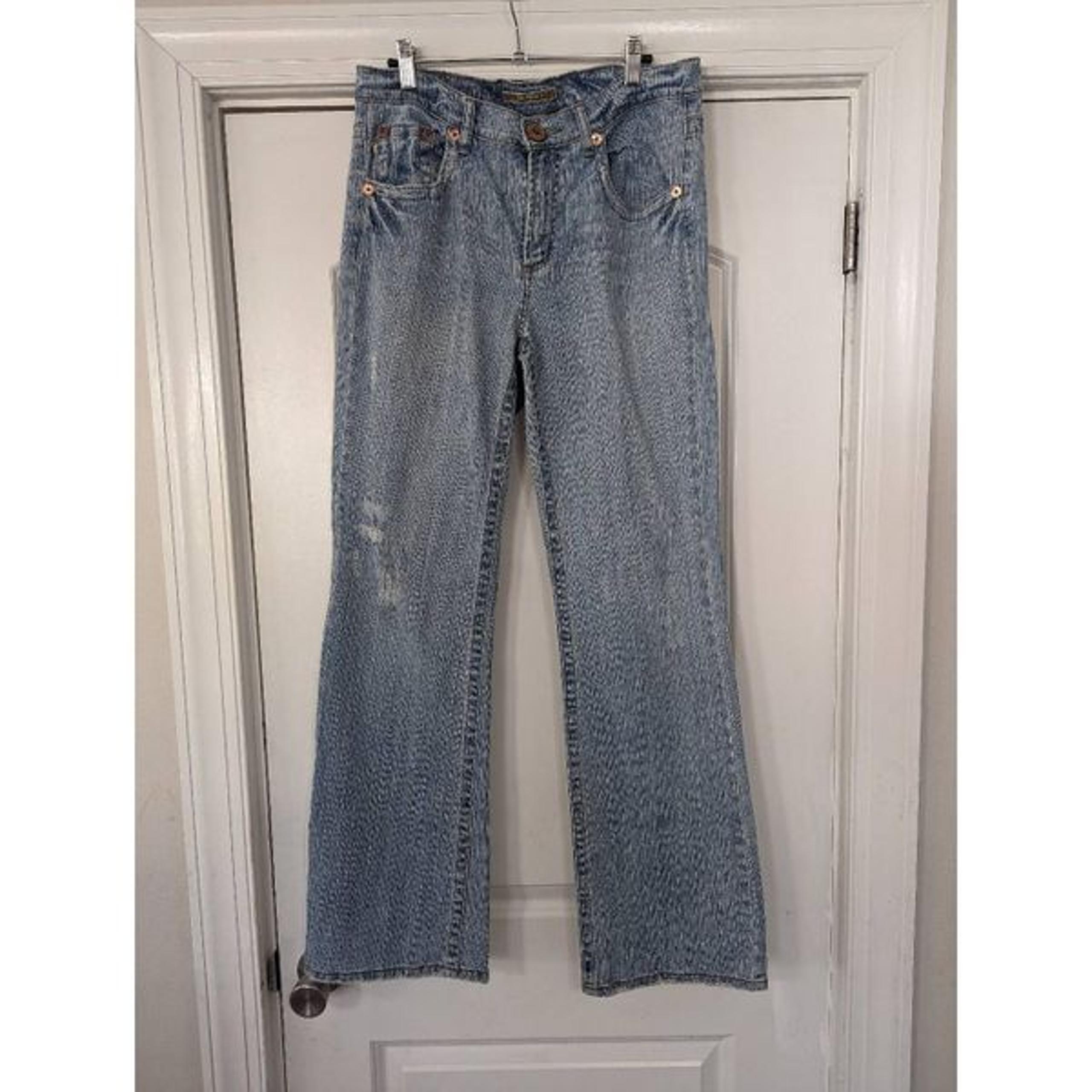 Vintage Z. Cavaricci Y2K Jeans women's size 12 flare Bootcut 90s light wash