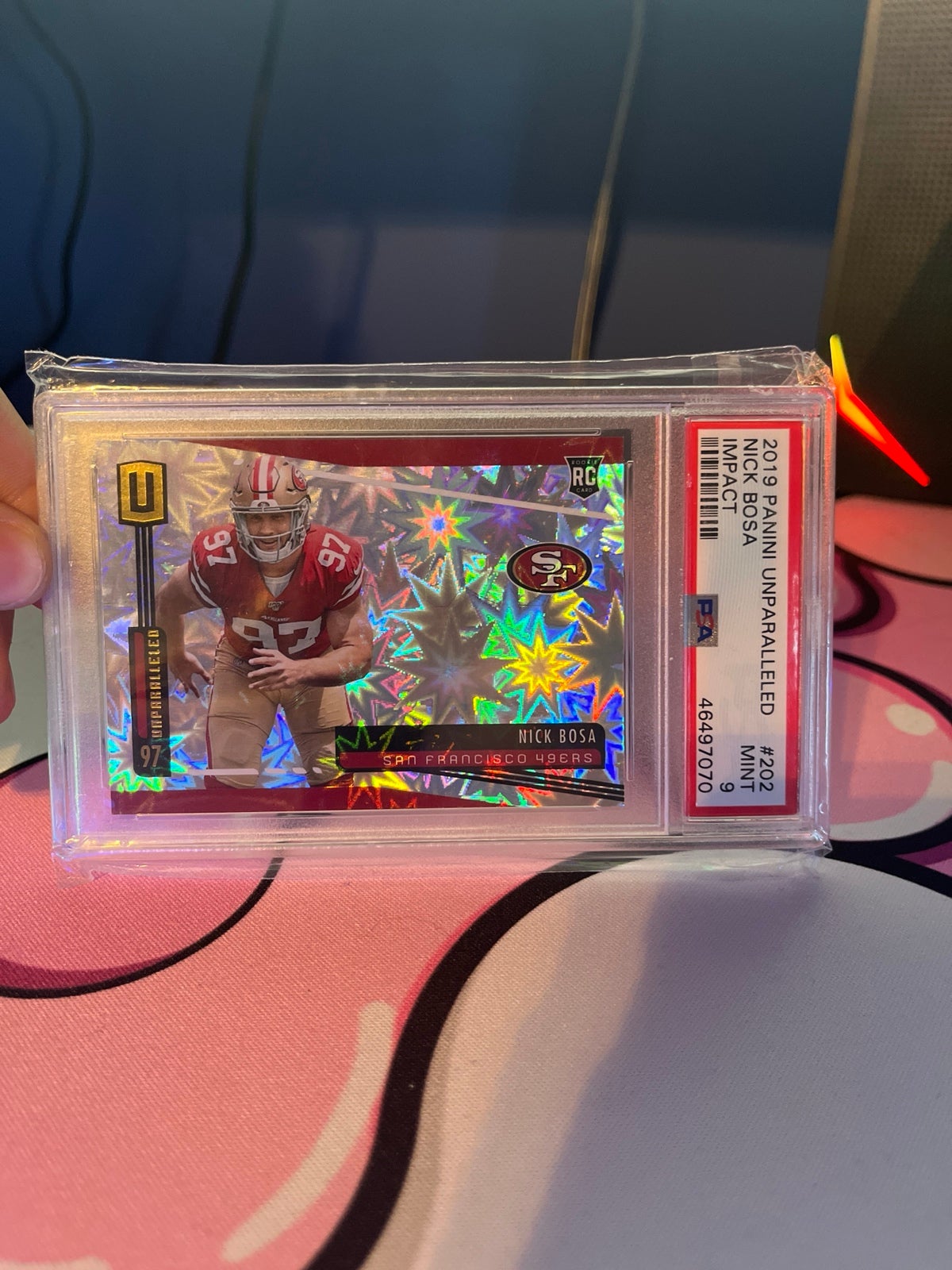 Nick Bosa Impact Rc /75 PSA 9