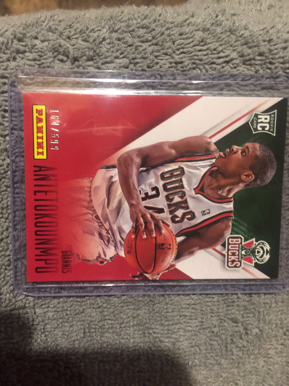 Giannis panini fathersday red rc #/599