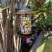 Solar Bird Feeder for Outdoor Hanging - Small Bird Seedes Feeder with Mosaic Sta