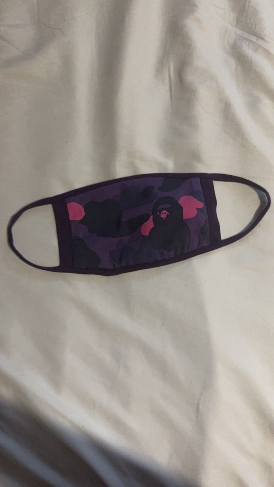 BAPE Purple Color Camo Mask