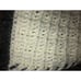 Vintage Crocheted Knit Afghan Lap Blanket Throw 46 x 50 Gray White Handmade nice