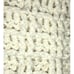 Vintage Crocheted Knit Afghan Lap Blanket Throw 46 x 50 Gray White Handmade nice