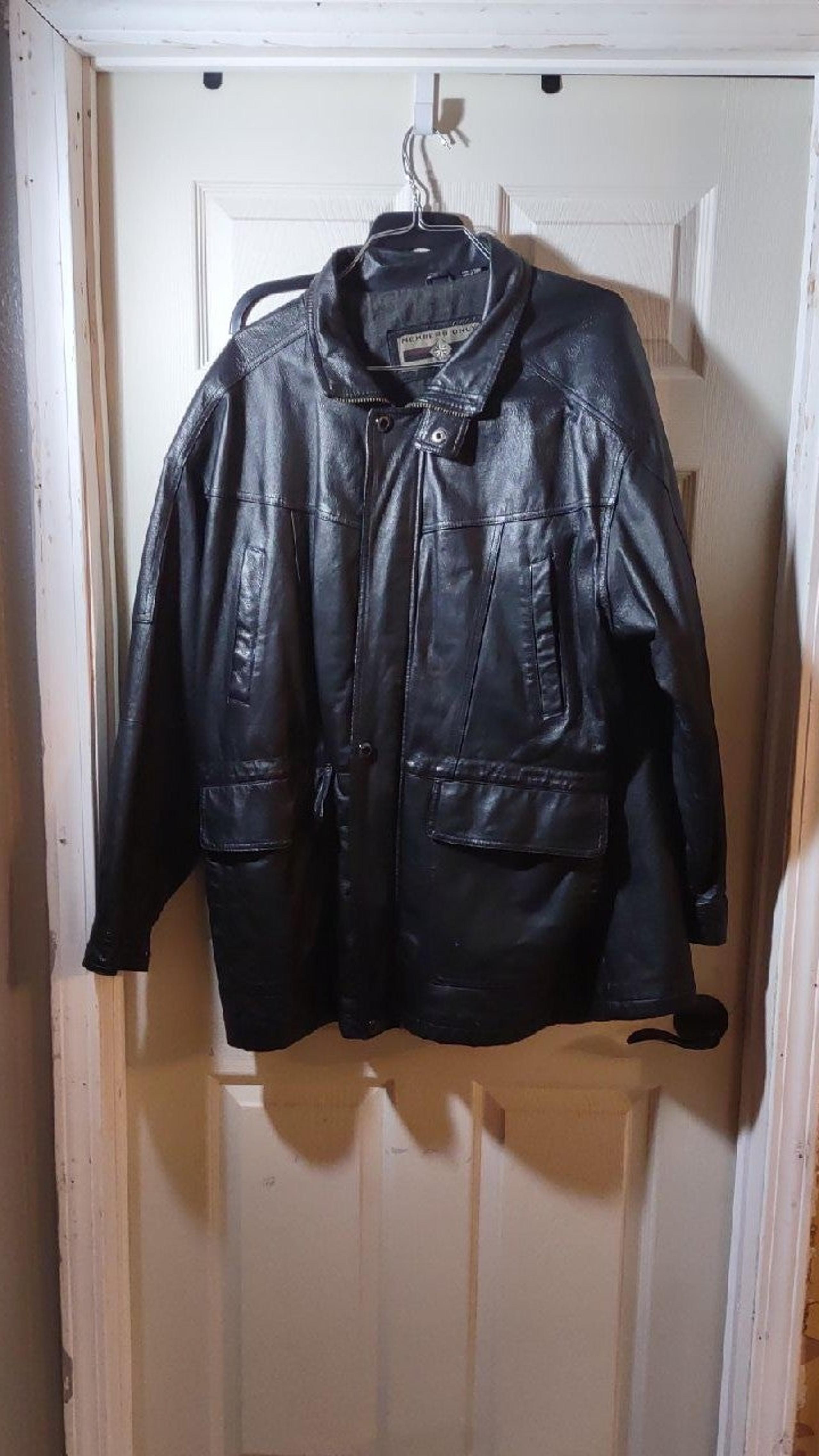 mens leather jacket - Members Only