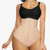 SHAPELLX shape-wear thong zip up clip crotch with boning Nude women's NWT XL