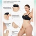 SHAPELLX shape-wear thong zip up clip crotch with boning Nude women's NWT XL