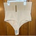SHAPELLX shape-wear thong zip up clip crotch with boning Nude women's NWT XL