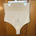 SHAPELLX shape-wear thong zip up clip crotch with boning Nude women's NWT XL