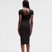 Lululemon Ribbed Nulu Scoop-Back LS Dress, Black, Size 10