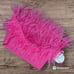 Staud Hot Pink Feather Tube Top NWT