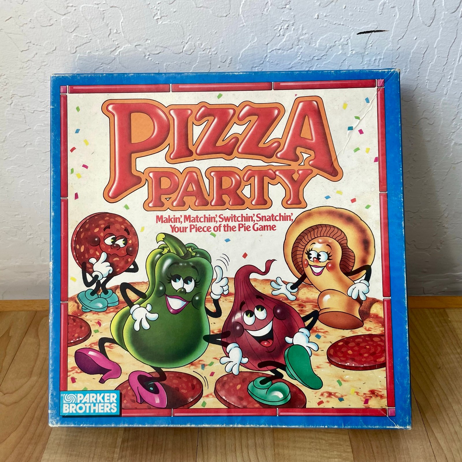 Vintage 1987 Parker Brothers Pizza Party Game - Complete With Instructions