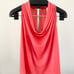 Sleeveless Drape Neck Halter Top