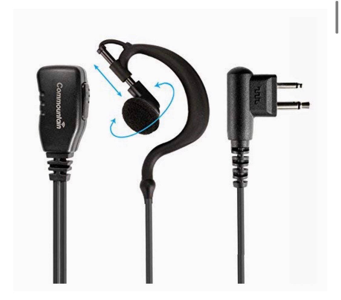 Motorola two-way radio headsets 6pc Lot