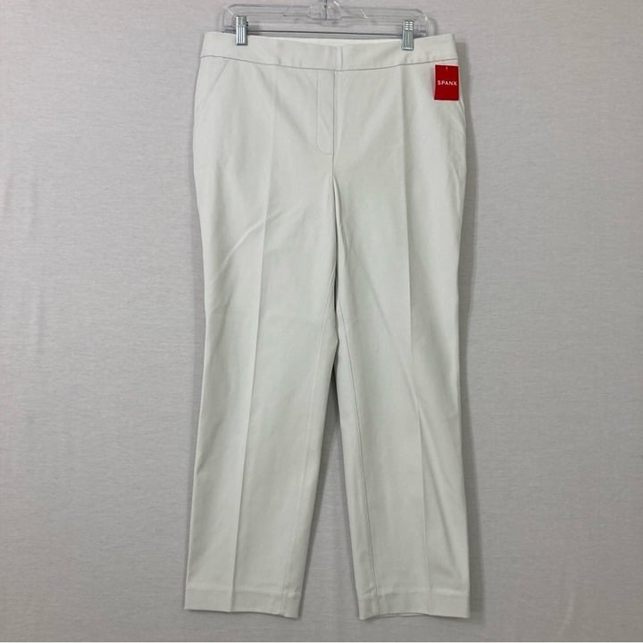 New Spanx Soft Stretch Pull-on Slim Straight Pants in Classic White size XL