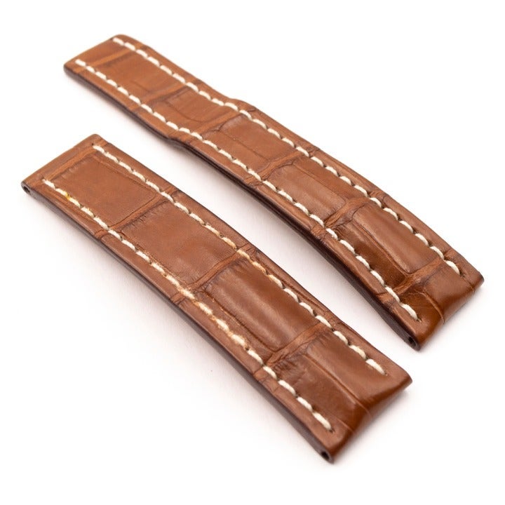 BREITLING Brown Crocodile Strap, 22-20mm
