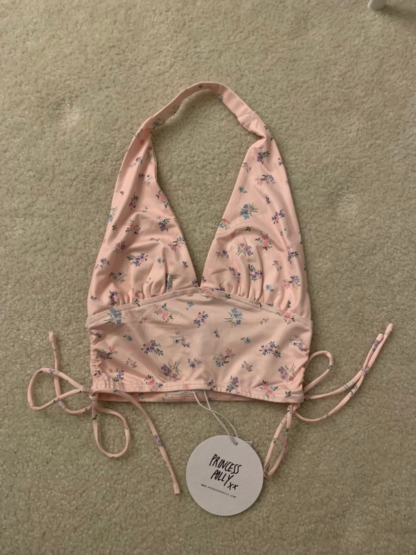 NWT Princess Polly Penelope Halter Top Pink