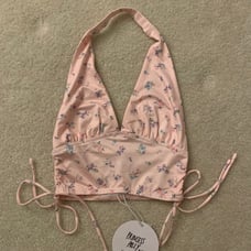 NWT Princess Polly Penelope Halter Top Pink