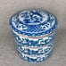 Vintage Japanese Blue White Imari Porcelain Stacking Bento