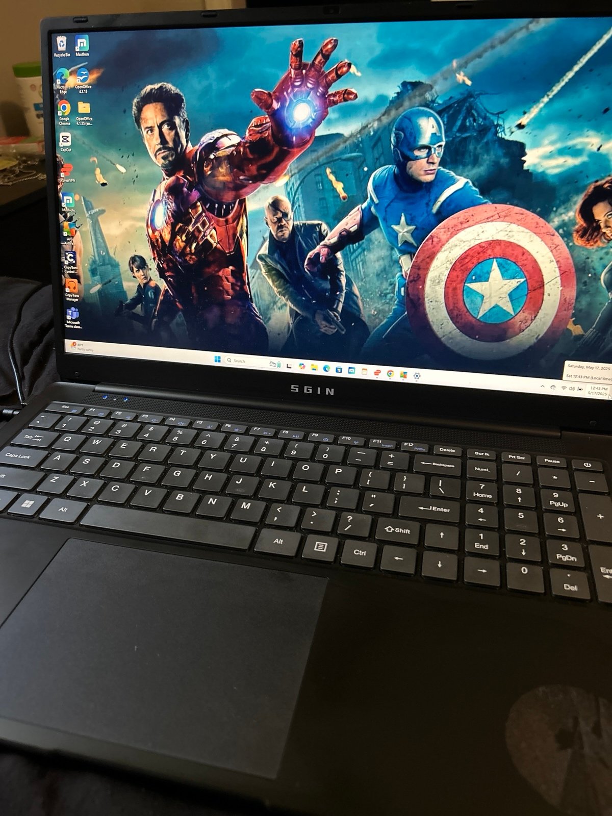 Windows 11 Laptop - SGIN 17.3 4gb DDR4 128gb SSD FHD IPS 1920 x 1080 Dual Core