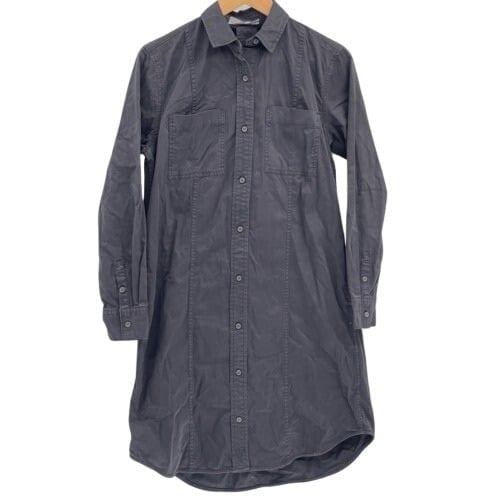 Everlane Dress Utility Shirt Dress Women Size 4 Black Long Sleeve Button Down