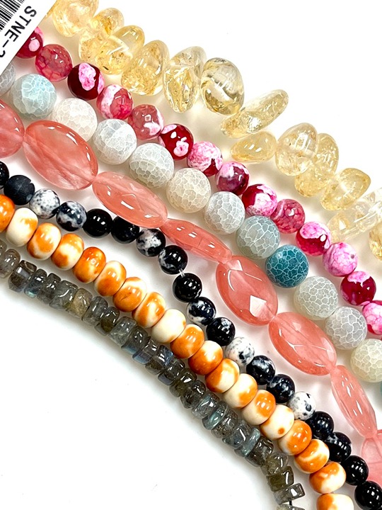 7 Strands Lot of Natural Gemstone Beads Strands For Jewelry Making