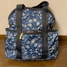 LeSportsac DOUBLE TROUBLE Backpack Floral Navy Backpack