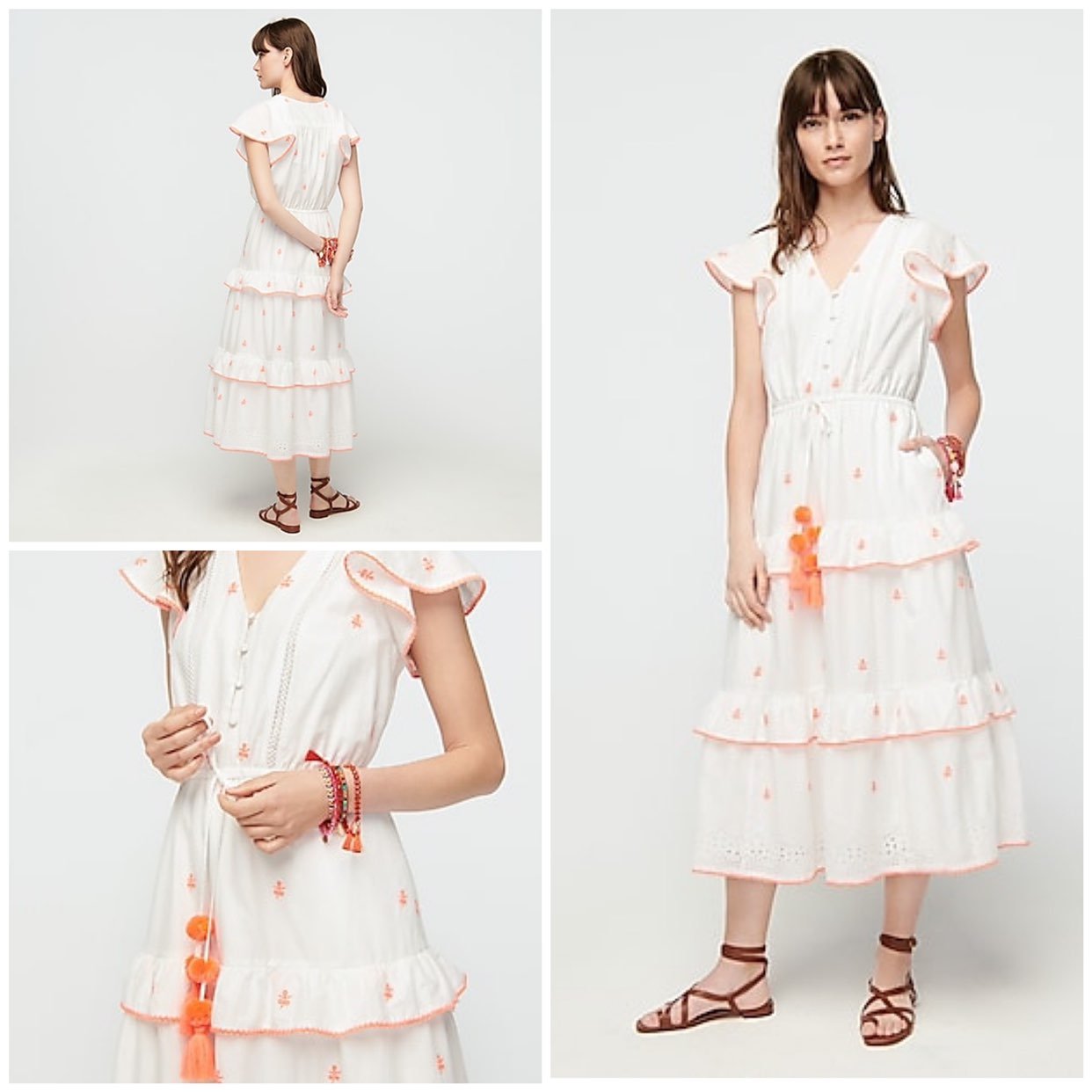 NWT J Crew Eyelet Embroidered Boho Dress