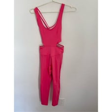 FP MOVEMENT Back It Up Pink bodysuit Size XS