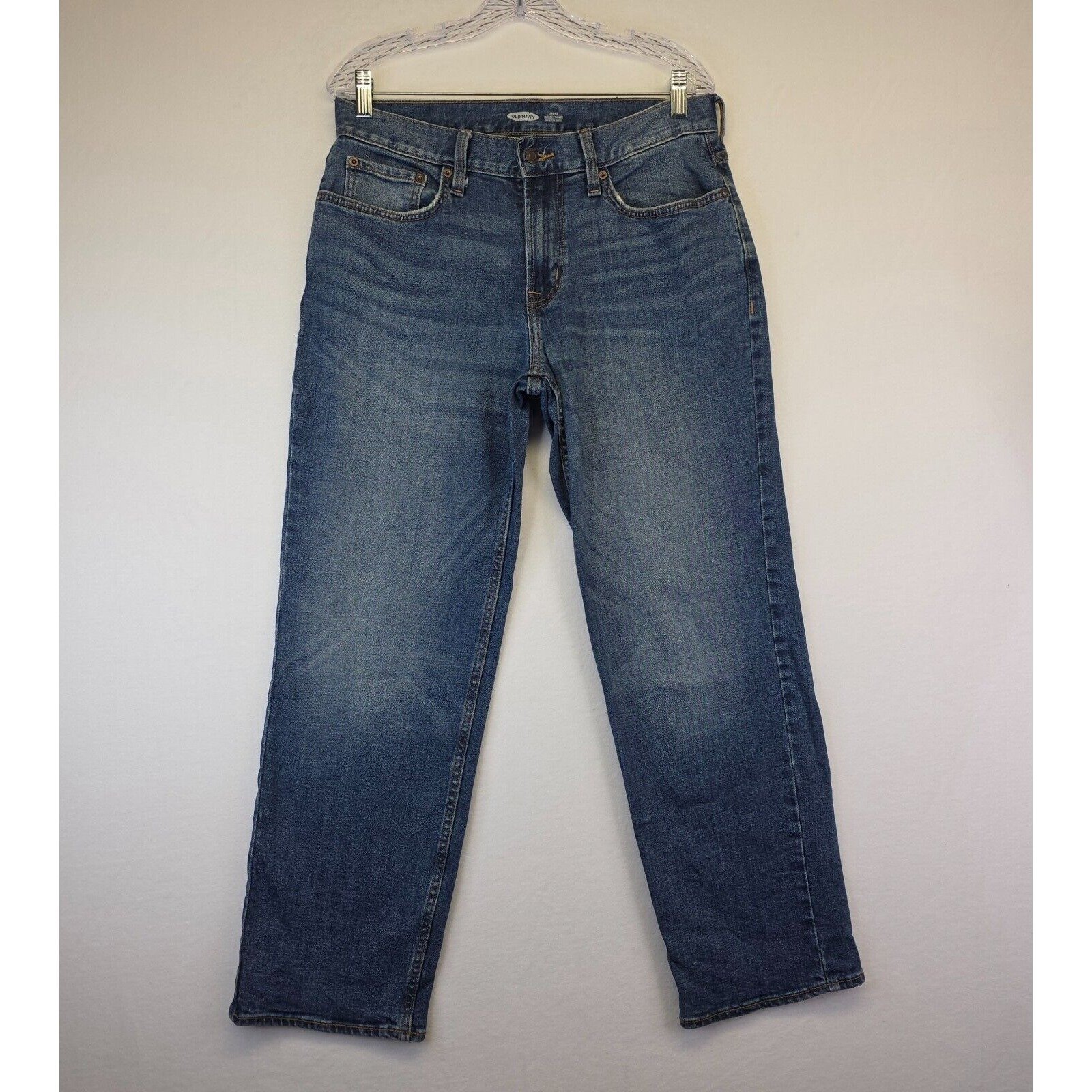 Old Navy Jeans Mens 31x30 Blue Straight Loose Baggy Skater Medium Wash Grunge
