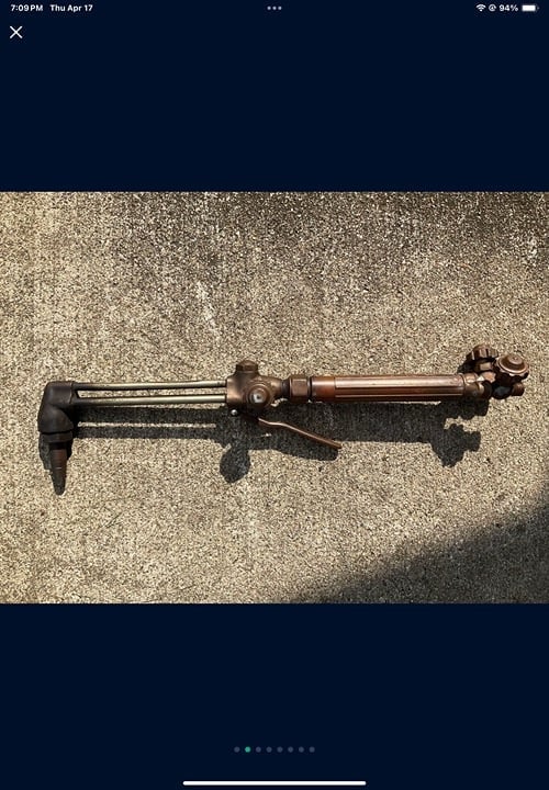 HEAVY DUTY OXY ACETYLENE CUTTING TORCH