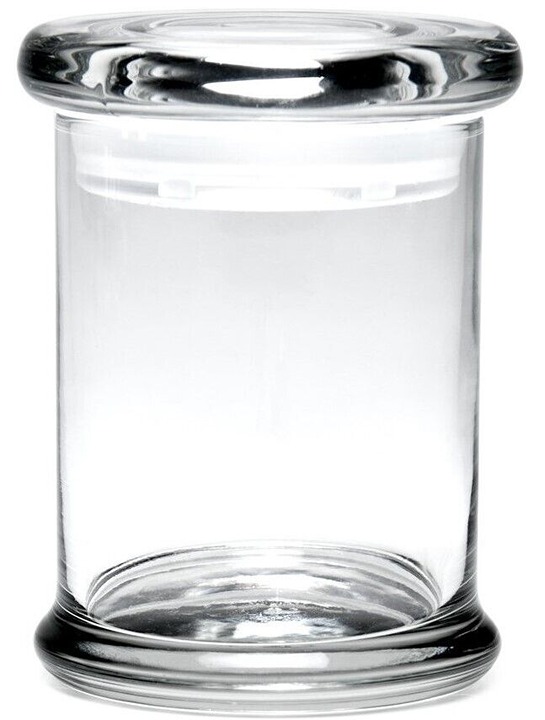 Small Glass Storage Jar With Air Tight Sealed Lid Kitchen Cruet THICK Clear