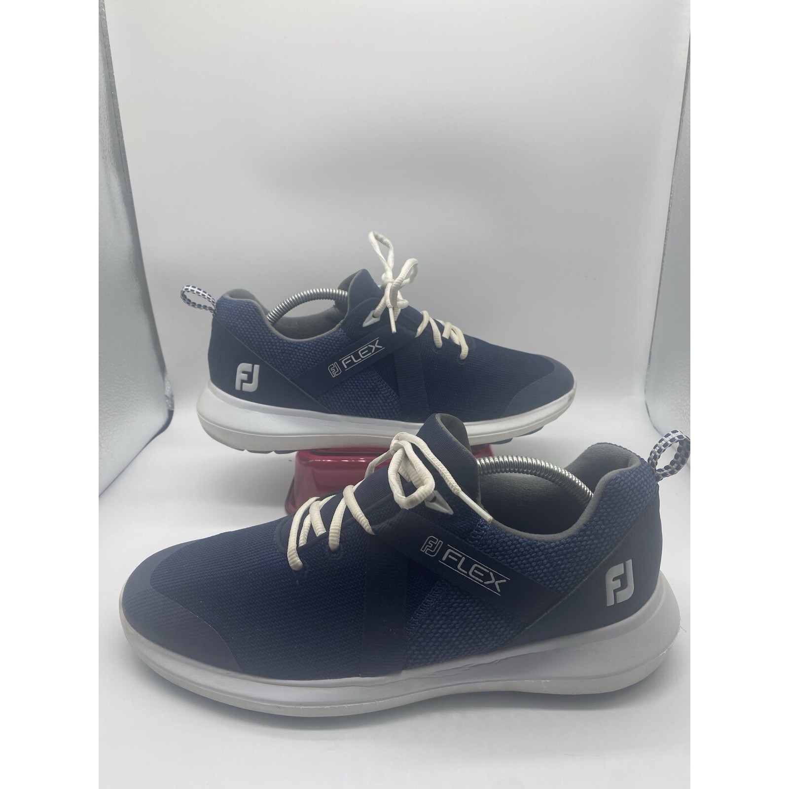 FootJoy FJ Flex Navy/White Spikeless Golf Shoes 56102 Mens Size 10M