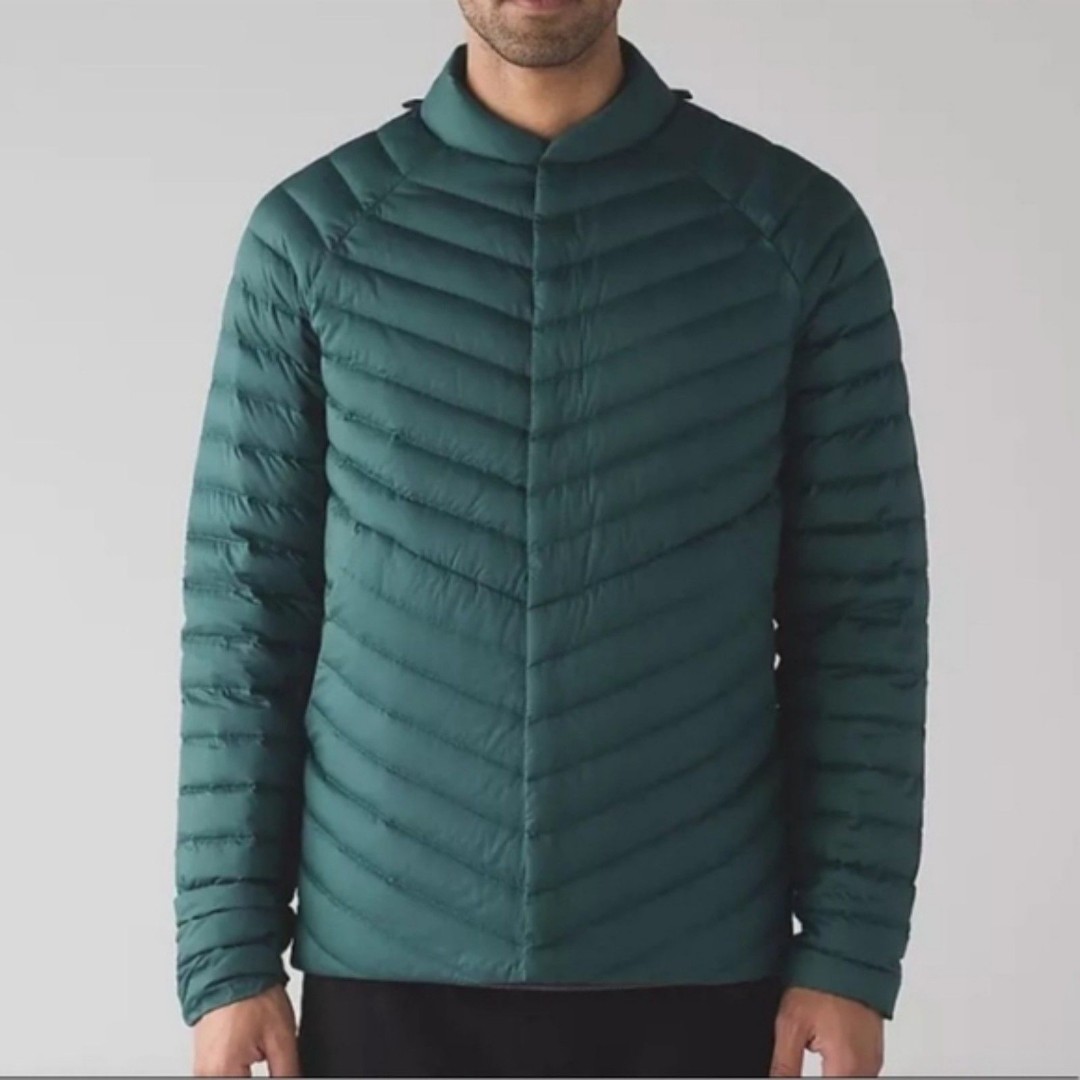 Lululemon Men's Snap Down Jacket - Green XL