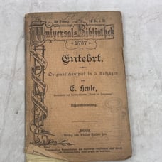 c1900 Universal Bibliothek - Dishonored Original play E Henle German Book TJ6-OB