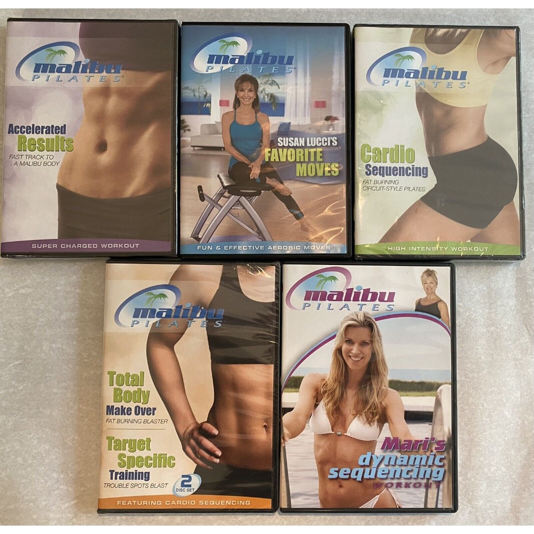 Malibu Pilates Workout DVD Fitness Exercise Lot Of 5