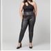 SPANX Leather Like Joggers size L Black NWT