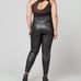 SPANX Leather Like Joggers size L Black NWT