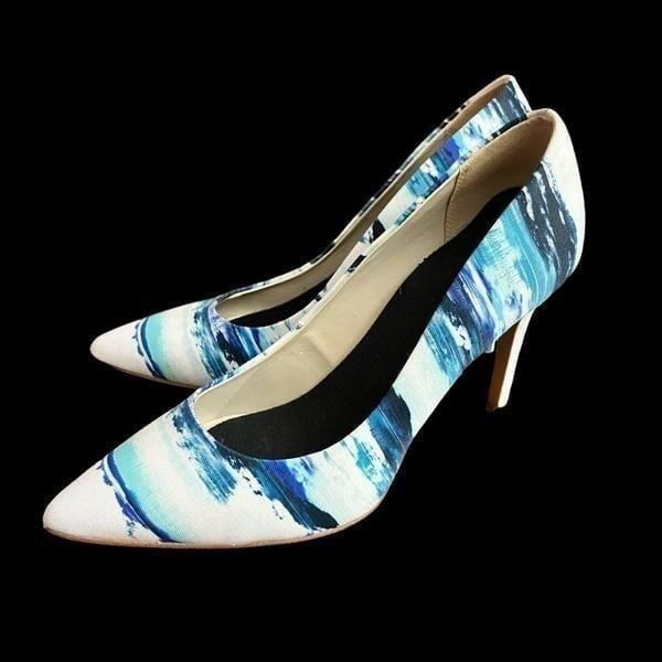 Aldo Blue Tie Dye Stiletto Heels / SZ: 6.5
