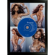 Beyonce - Framed CD Poster, Celebrating Pop & R&B Music with Albums 'Lemonade'
