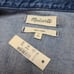 Madewell Boxy Crop Paint Splatter Denim