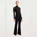 Cinq a Sept Womens 8 Billie Pant Full Length Black Flare Pants Classic Office