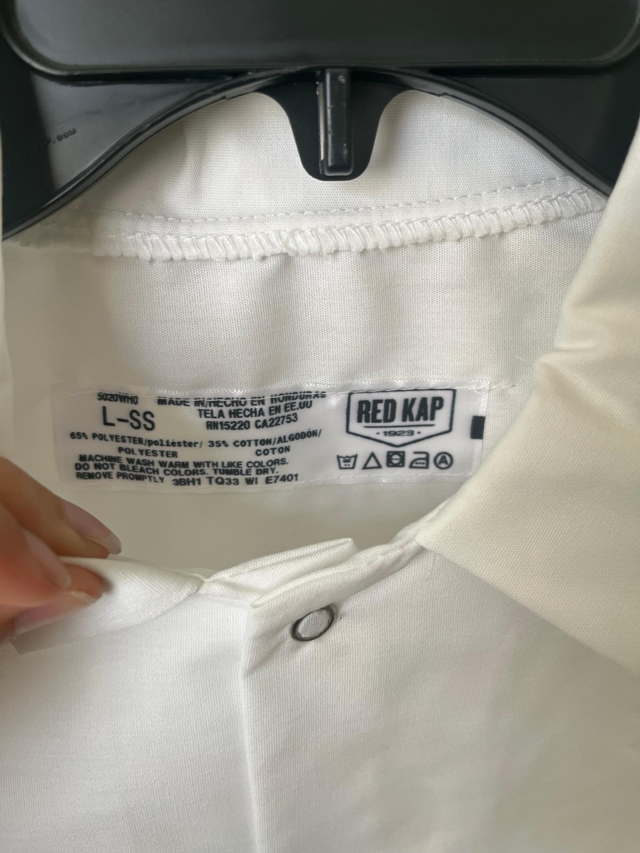 NWT Red Kap 5020 - Men's Cook Chef Shirt - Snap Buttons Button Down 3XL