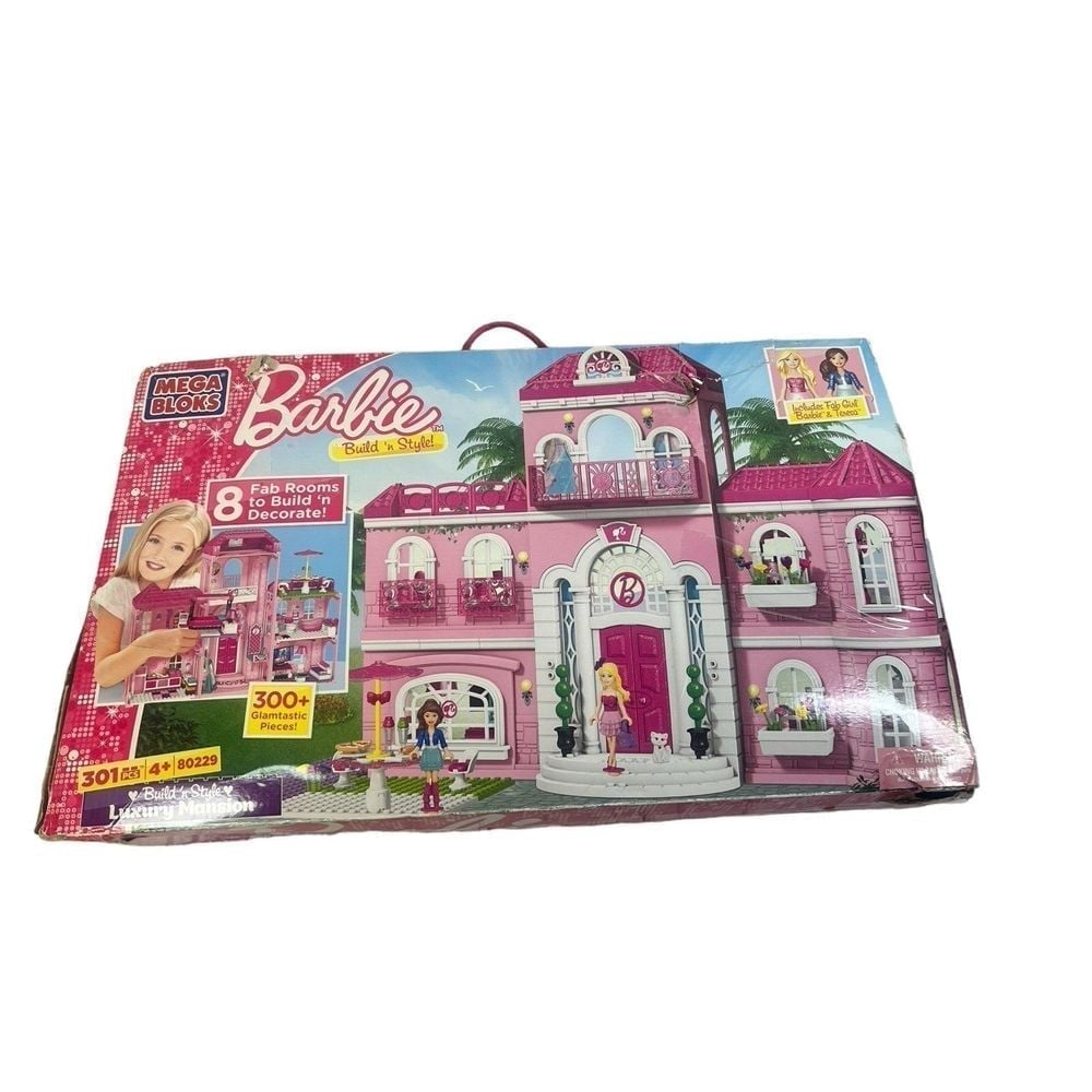 Barbie Mega Bloks Build N Style Luxury Mansion 80229