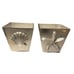 Pier 1 Silvertone Star Fish Shell 4” Tall Coral Blossom Candles Set Of 2 Beach