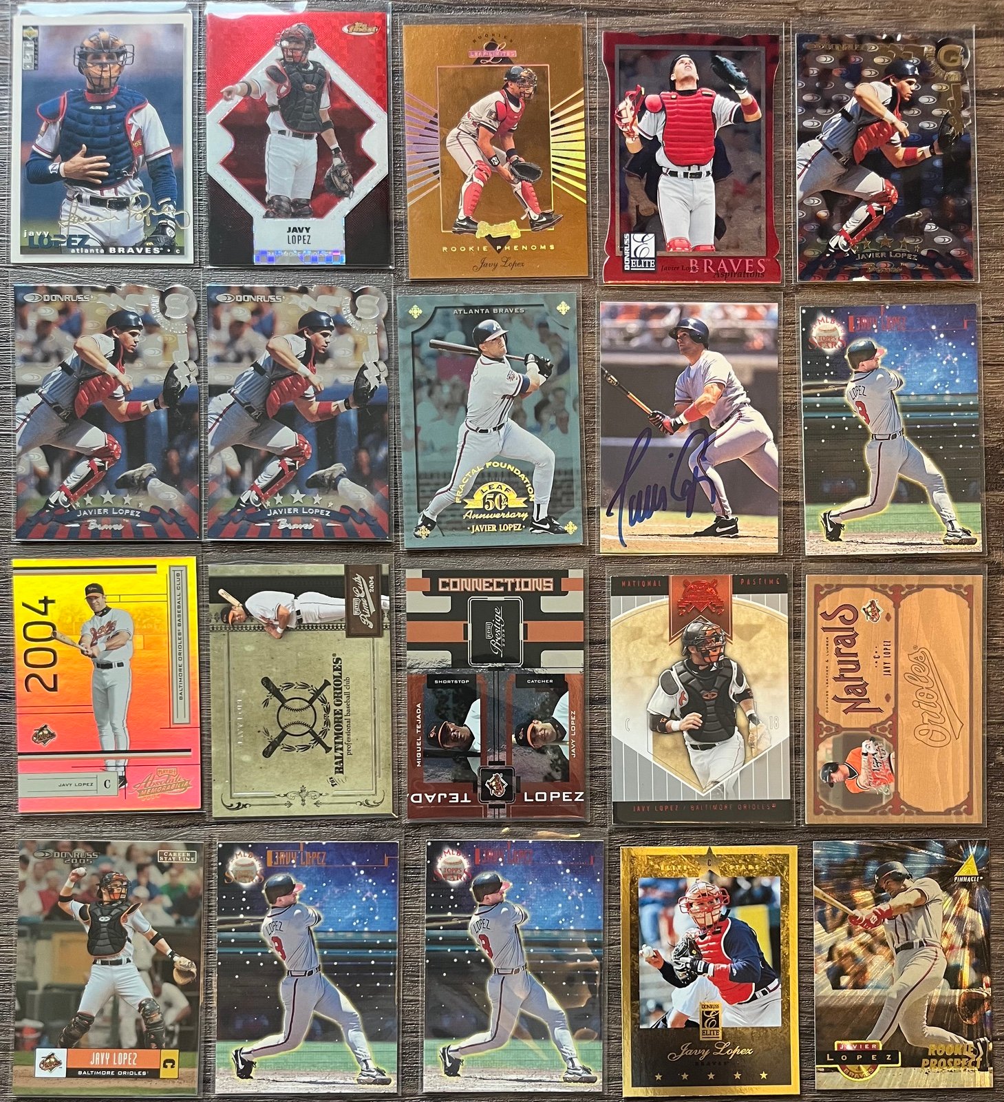 MASSIVE Javy Lopez Card Lot Collection 1,100+ w/ RC’s Parallel #’d Auto Inserts