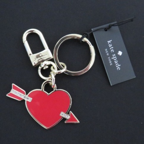 Kate Spade Love Shack Heart Key Chain/Bag Charm (Multi-color)